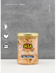 Iasa filetti di tonno gr200 olio di mare con omega 3