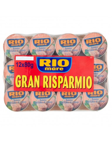 Rio mare tonno gr80x12 olio oliva