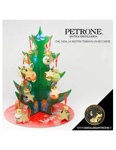 Petrone albero con 16xmas cl5 balls creme