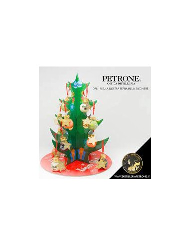 Petrone albero con 16xmas cl5 balls creme