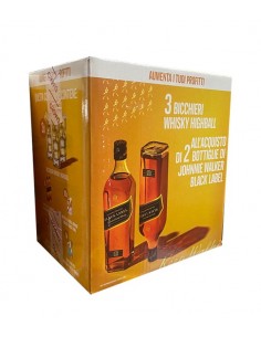 Fardo j.walker black 12y 2bt cl.70 +3 bicchieri