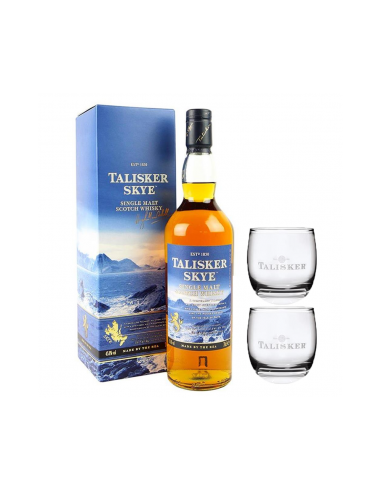 Whisky talisker cl70 10y +2 bicchieri