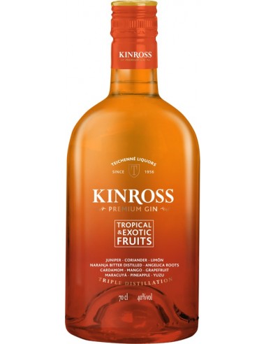 Gin kinross tropical&exotic fruits cl.70