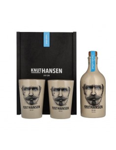 Box in legno knut hansen dry gin cl 50 +2 tazze