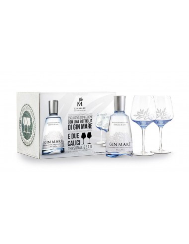 Gin mare double g&t glass pack cl.70