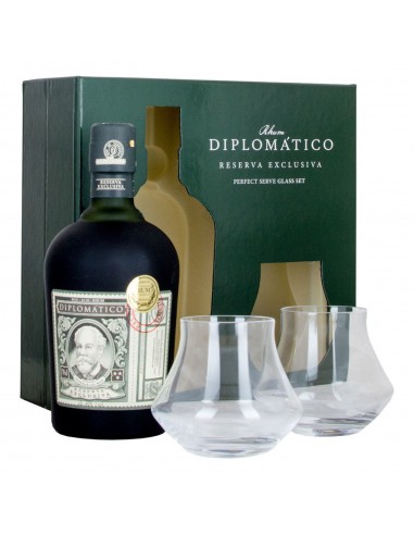 Rum diplomatico cl70 res.exclusiva+bicchieri