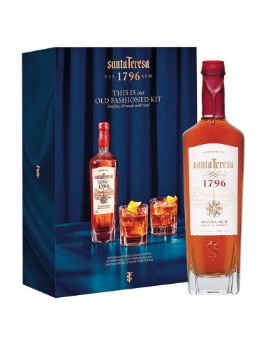 Ron santa teresa 1796 cl70 + 2 bicchieri