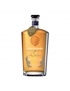 Castagner grappa brunello 12m cl70+bicc.+cioccolato legno