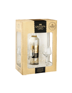Mazzetti graspa oro cl.50 + calici degustazione