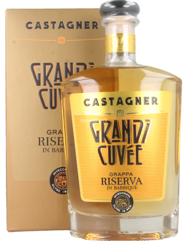 Castagner grappa lt3 grandi cuvee 18 mesi+4bic
