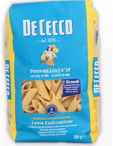 De cecco pasta gr500 n38 pennoni lisci