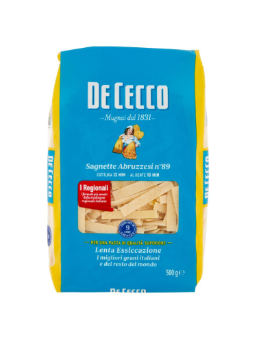 De cecco pasta gr500 n089 sagnette abbruzzesi