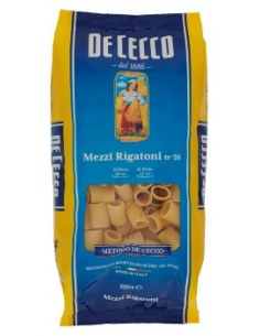 De cecco pasta gr500 n26 mezzi rigatoni