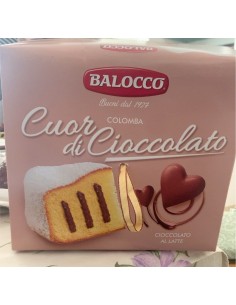 Balocco colomba gr750 cuor di cioccolato
