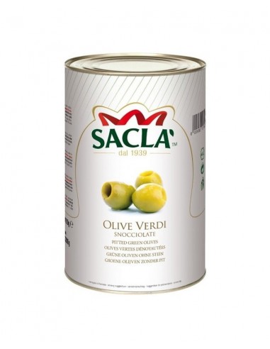 Sacla  olive 5kg verdi snocciolate in salamoia