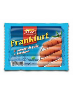 Pavo wurstel gr100 frankfurt pollo e tacchino