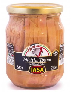 Iasa filetti di tonno gr540 olio oliva vetro