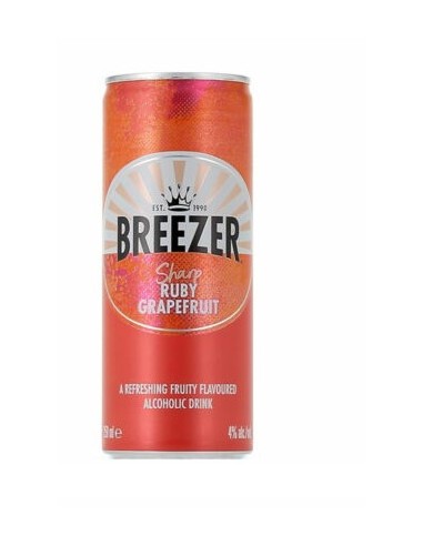 Breezer grapefruit cl25x12 latt