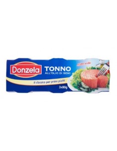 Donzela tonno gr60x3 olio oliva