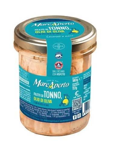Mare aperto tonno gr180 vetro al naturale