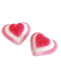 Dulcis monelle estruso kg1 cuore bianco e rosa