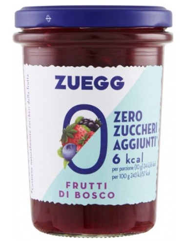 Zuegg confettura gr220 zero frutti bosco