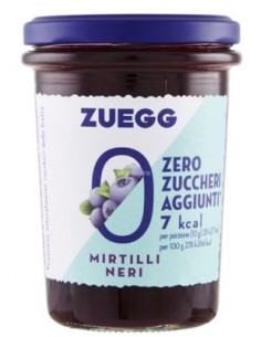 Zuegg confettura gr220 zero mirtillo
