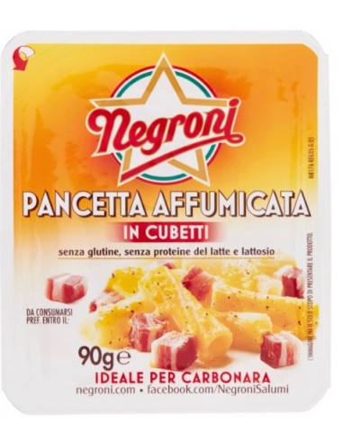 Negroni cubetti gr90 panc.affumicata