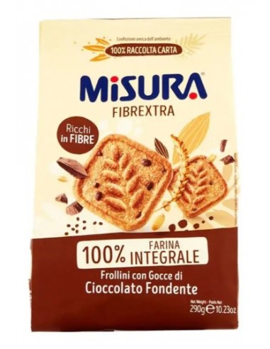 Misura biscotti gr290 fibraextra gocce ciocc
