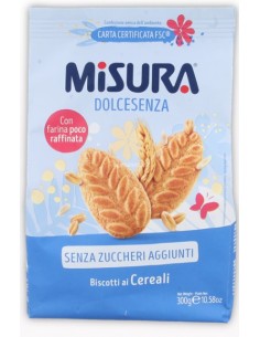 Misura biscotti gr300 dolcesenza cereali