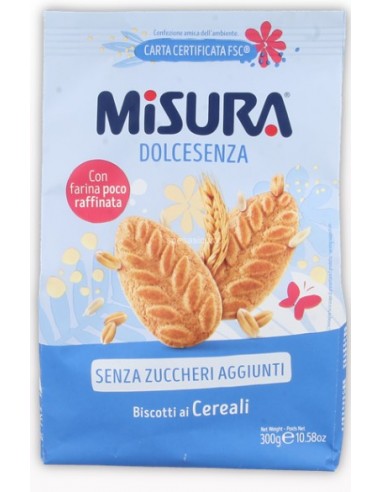 Misura biscotti gr300 dolcesenza cereali