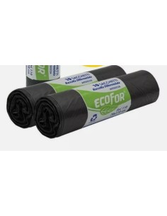 Ecofor sacchetti neri/bianchi r/diff.70x110 x10pz