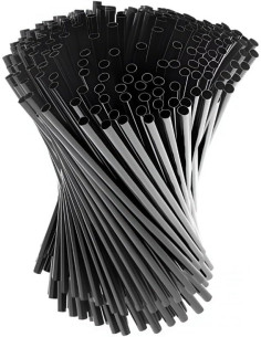 Fermani cannucce pla pz1000 7x130mm nere