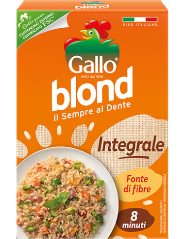 Gallo riso gr500  blond integrale