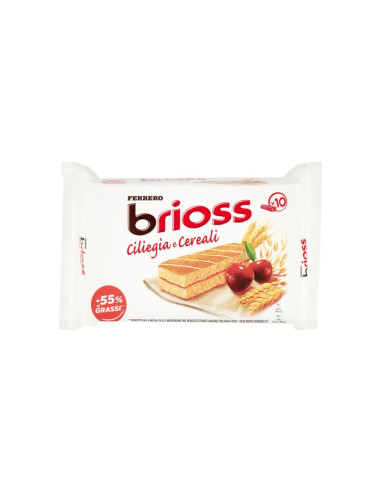 Ferrero kinder brioss gr280 t10 ciliegie e cereali