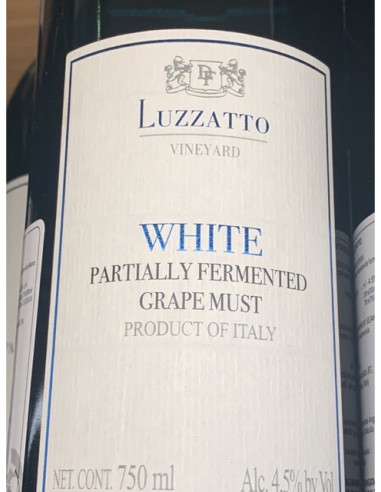 Luzzatto  cl75 bianco mosto d uva parzialmente...