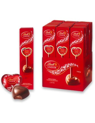 Lindt lindor cuori tubino gr69 latte
