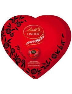 Lindt lindor cuori tubino gr69 fondente 70%